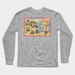 Tommy's Travel Map Long Sleeve T-Shirt